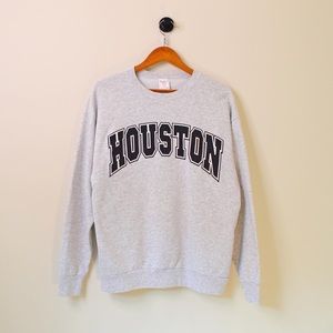 Vintage Houston Crewneck Sweatshirt